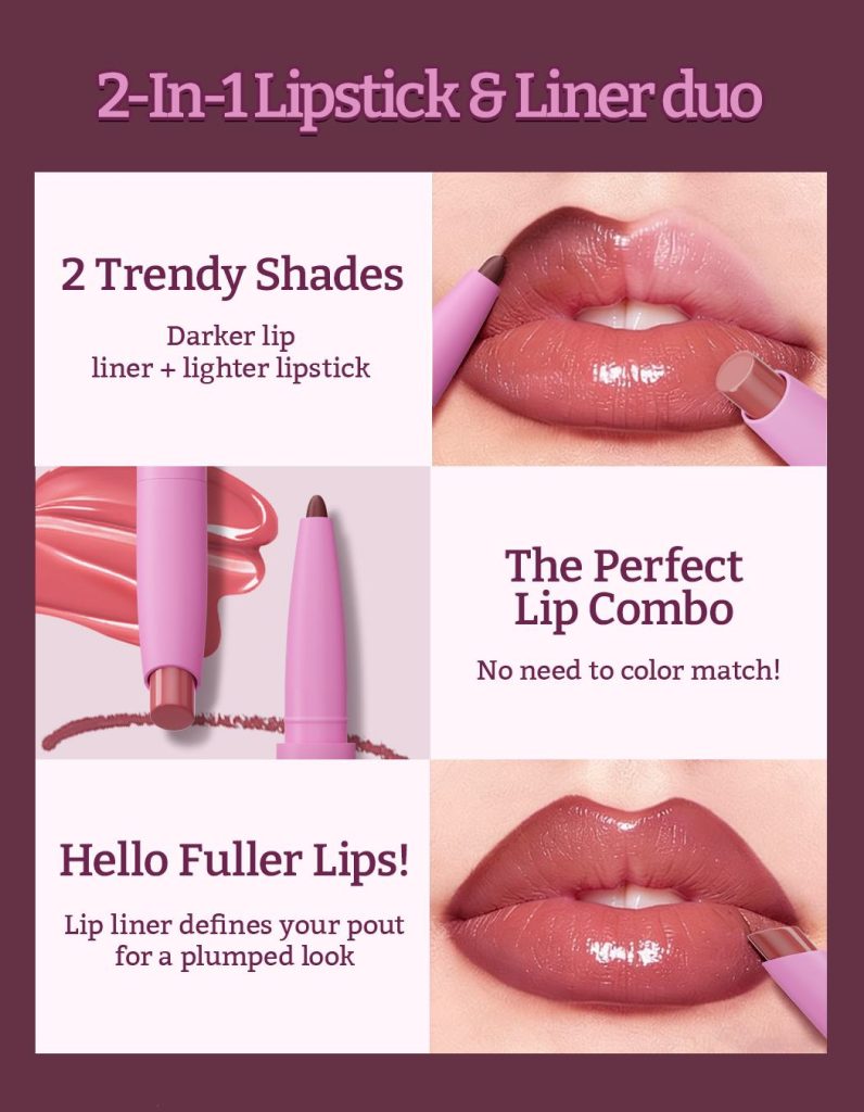 lip liner and lip gloss​