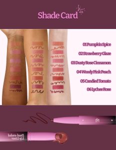 lip liner for lip gloss colors