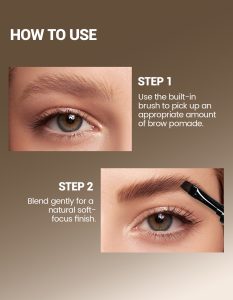 brow pomade usage